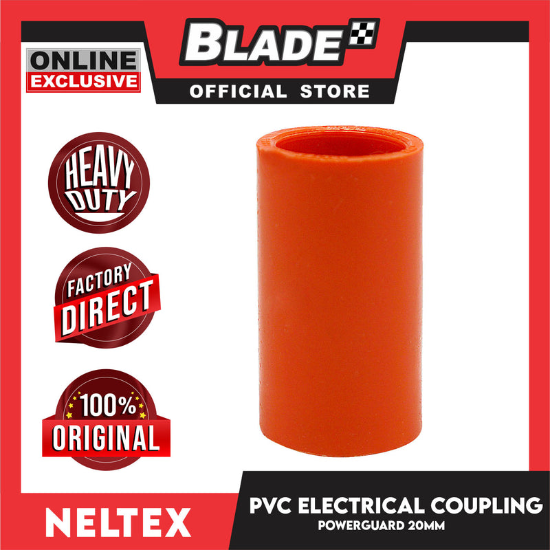 Neltex Powerguard PVC Electrical Fitting Pipe Coupling 20mm -Electrical Pipes Connector