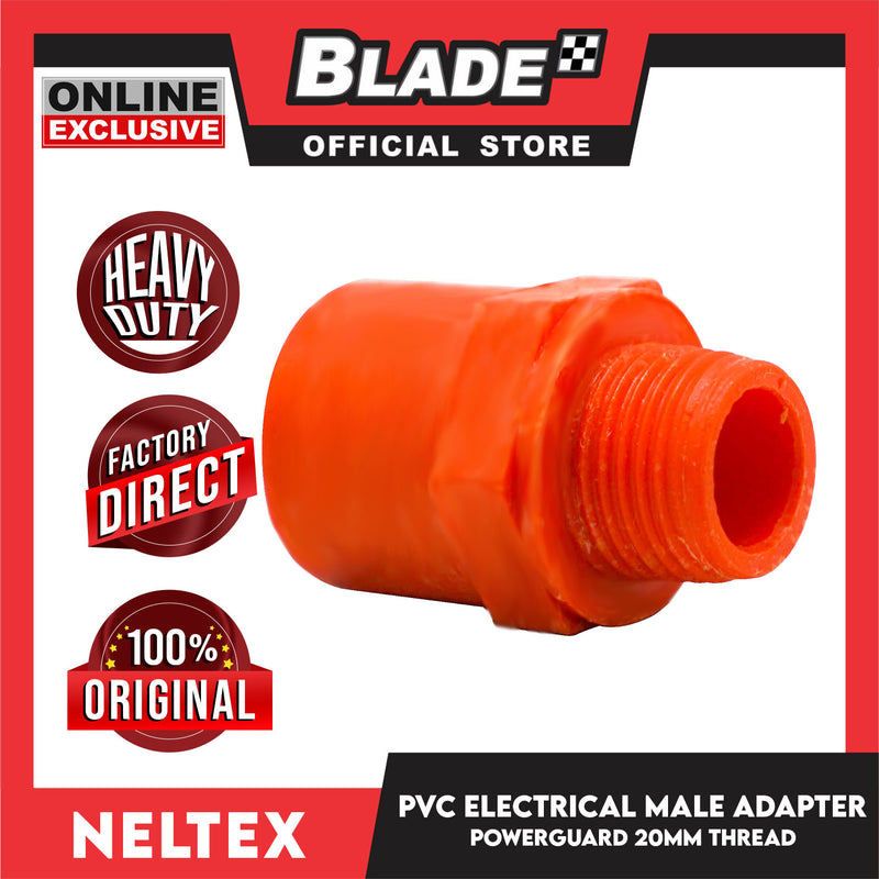 Neltex Powerguard PVC Electrical Fitting Pipe Male Adapter 20mm