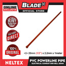 Neltex PVC Powerline Electrical Conduit Pipe Bell End 20mm x 1meter