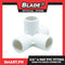 4 Way PVC Fitting Elbow 20mm Furniture Grade Connector for DIY PVC Shelf Garden Support Structure Storage Frame (White)