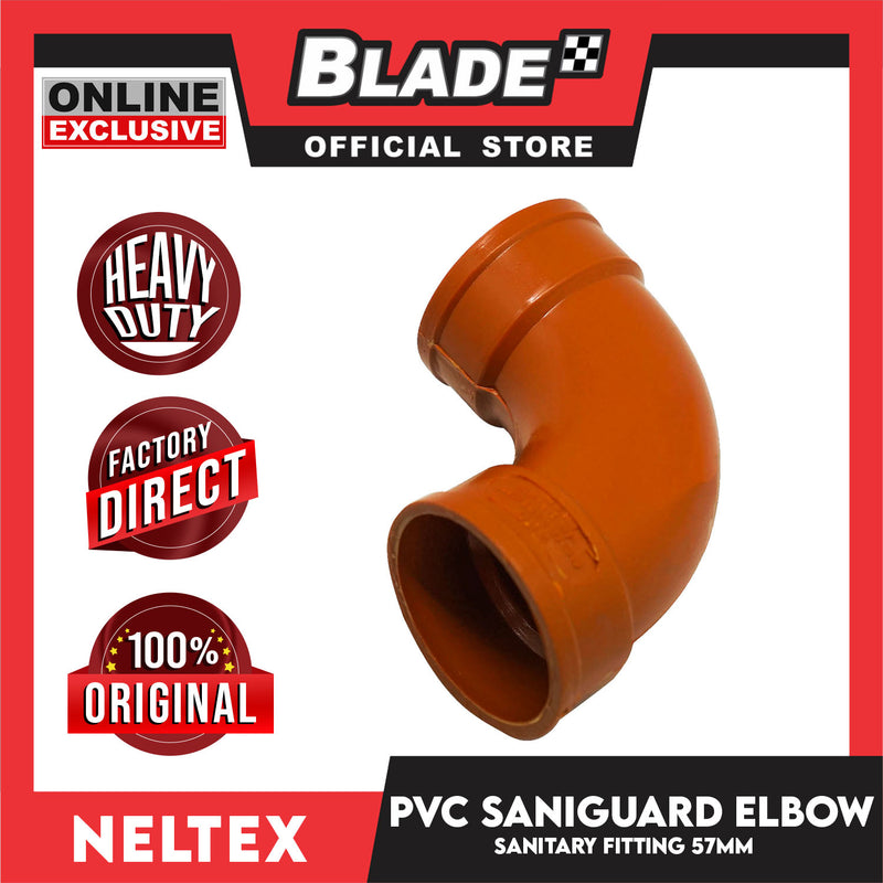 Neltex Saniguard PVC Fitting Elbow 57mm x 90degree