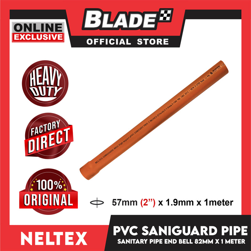 Neltex Saniguard PVC Pipe 57mm (2'') x 1meter