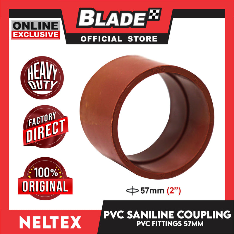 Neltex Saniline PVC Fittings Coupling 57mm (2'')