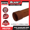 Neltex PVC Saniline Sanitary Pipe Bell End 57mm(2'') x 1meter