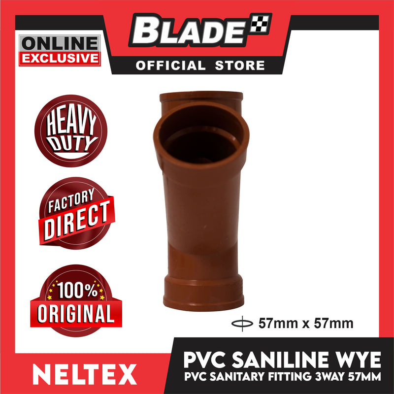 Neltex Saniline PVC Fittings Wye Reducer 57mm x 57mm