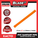 Xacto PVC  Sanitary Pipe Bell End 57mm(2'') x 1meter