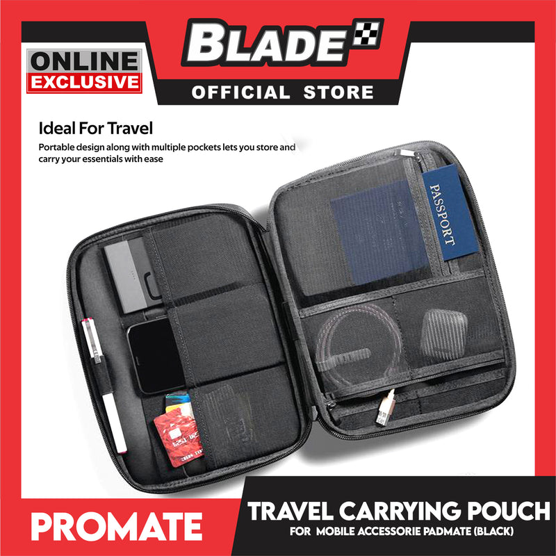Promate PadMate Travel Tablet Bag Carrying Pouch Ideal Tech Companion
