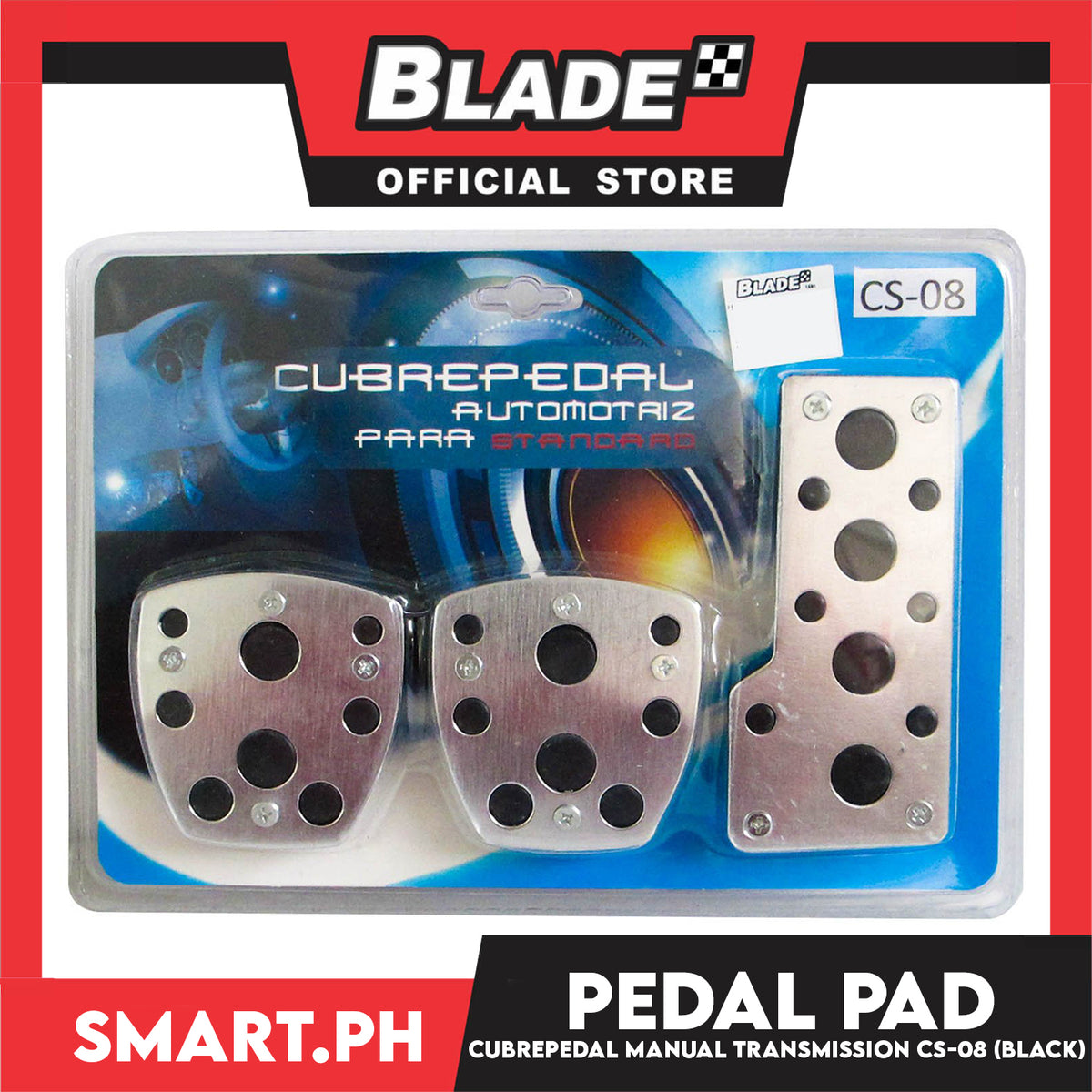 Pedal Pad Cubrepedal Manual Transmission CS-08 (Black)