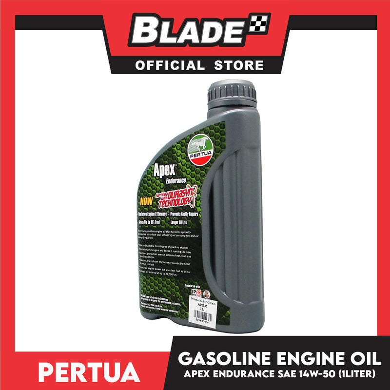 Pertua Apex Endurance Gasoline Engine Oil SAE 15W-50 1L  Synthetic Performance Fortified with Durasyn Technology