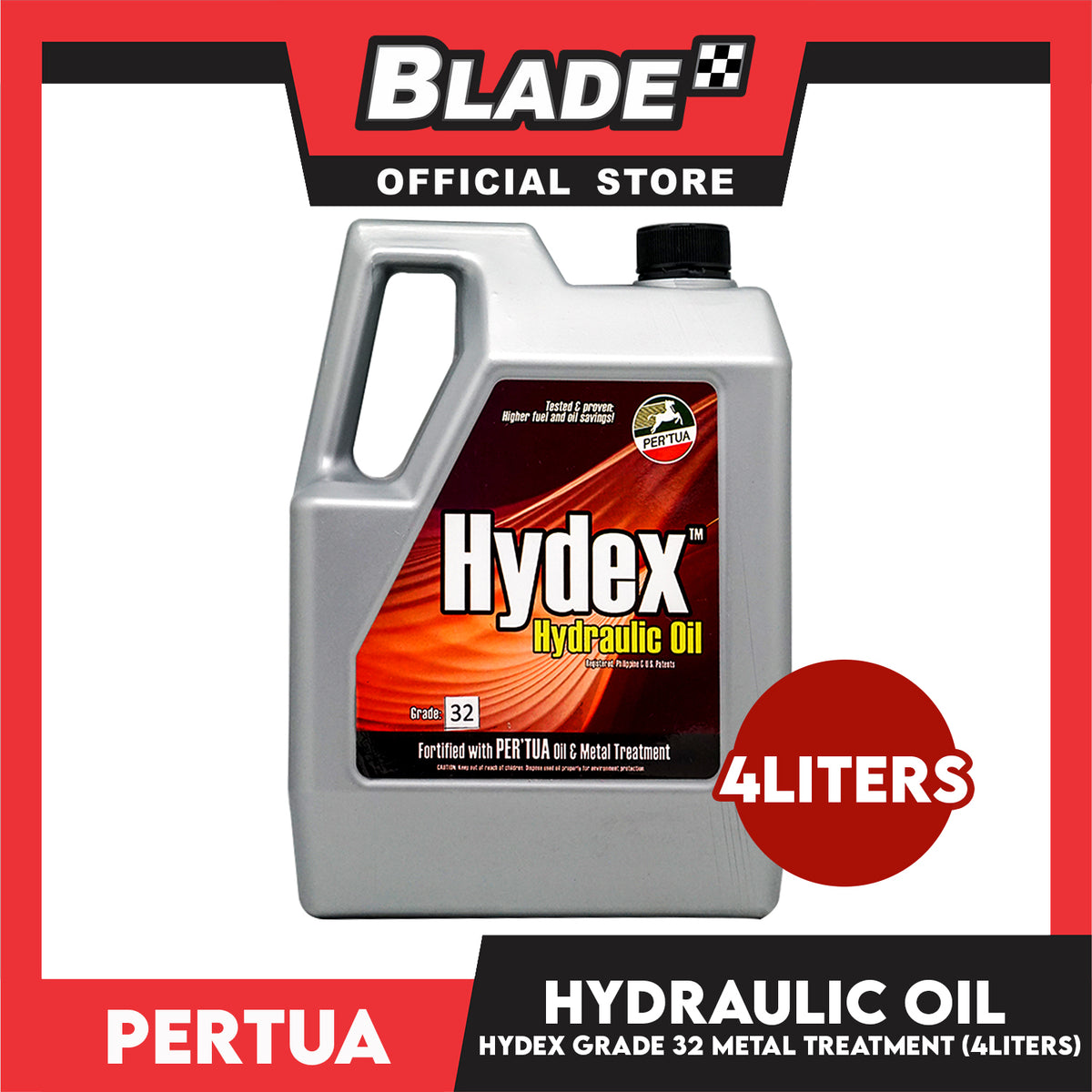 Pertua Hydex Hydraulic Oil & Metal Treatment Grade 32 4L