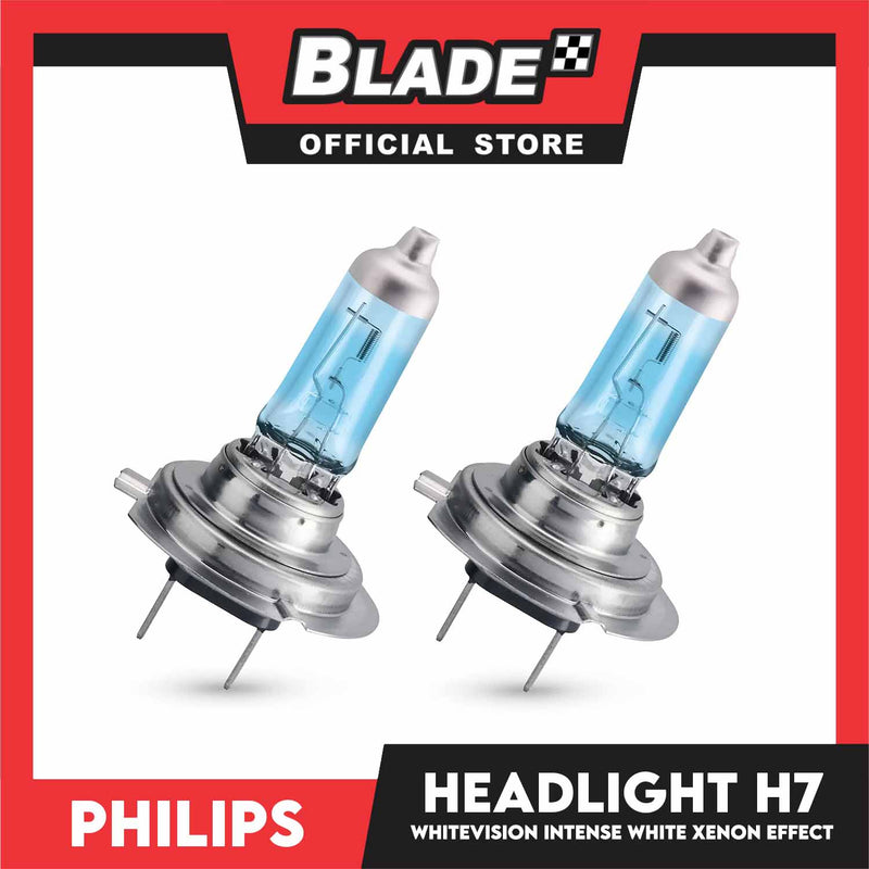 Philips WhiteVision Headlight Bulb H7 12972WHV 12V 55W(Pair)