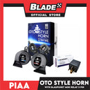 Piaa Oto Style Horn 400Hz / 500Hz HO-14 With Free Blaupunkt Mini Relay 5-Pin 12V 30A RY5P12V30