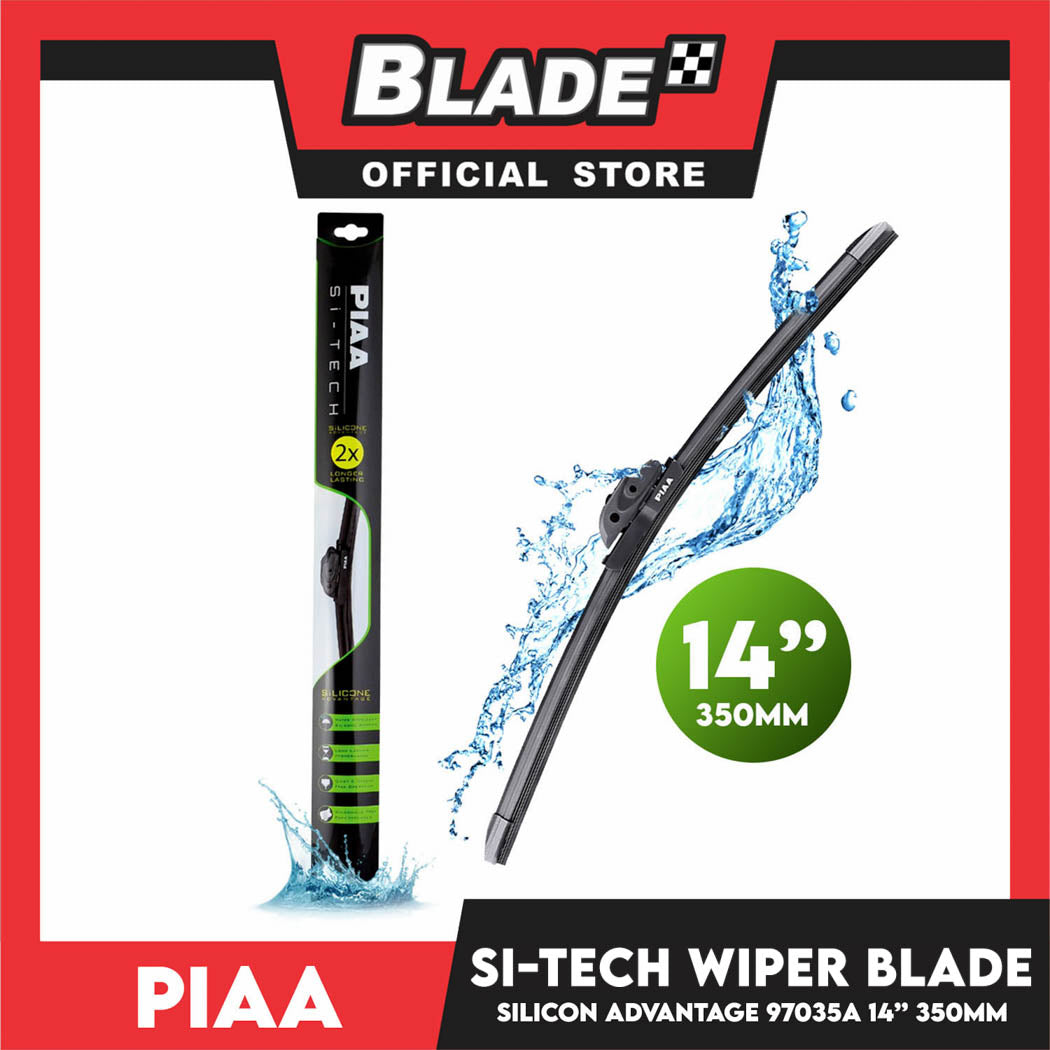 Piaa Si-Tech Wiper 14 97035 350mm for Chevrolet Spark, Honda City, Jazz, Hyundai Elantra, Getz Mitsubishi Mirage, Nissan Sentra