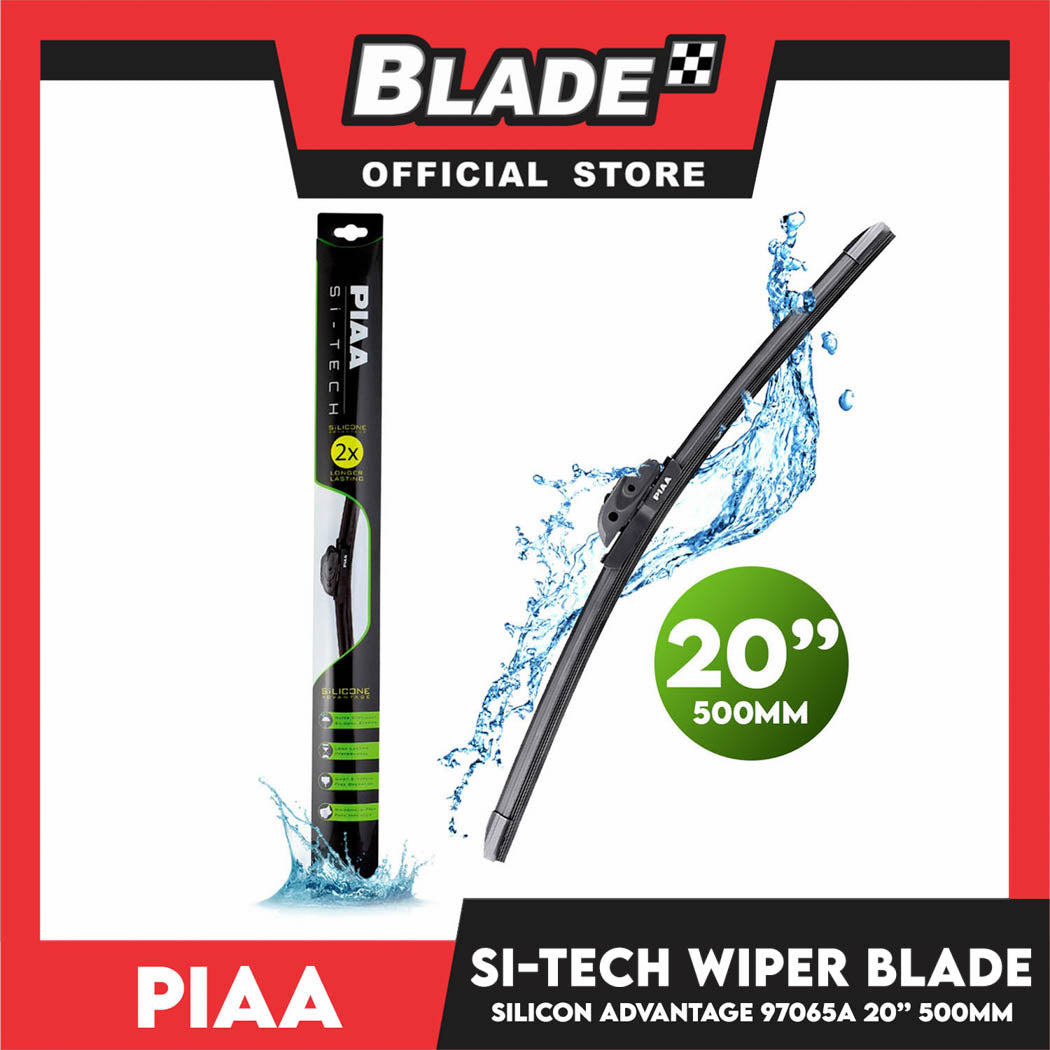 Piaa Wiper Si-Tech Silicone Advantage 20' ' 97050A Longer Lasting 2x 500mm for BMW, Chery, Chevrolet, Ford, Honda, Hyundai