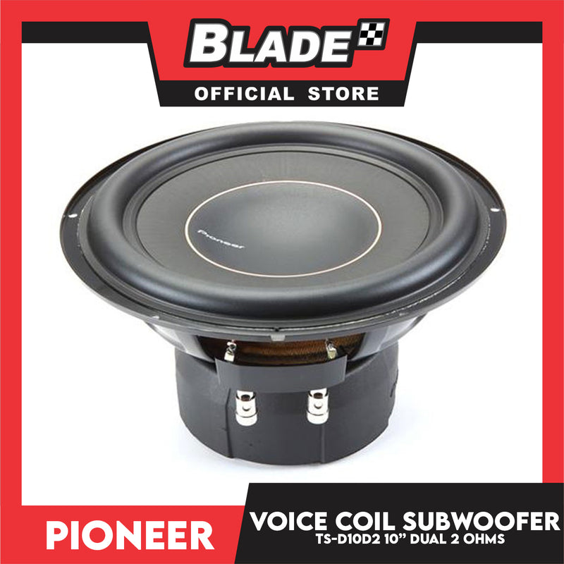 Pioneer TS-D10D2 10'' Dual 2 Ohms Voice Coil Subwoofer