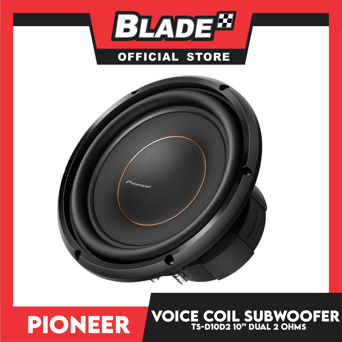Pioneer TS-D10D2 10'' Dual 2 Ohms Voice Coil Subwoofer