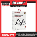 Promate Origami Stand Aluminum Multi-Angle Elevate (Black)