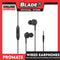 Promate Wired Earphones with Microphone Duet Hi-Res Noise Isolation (Black)