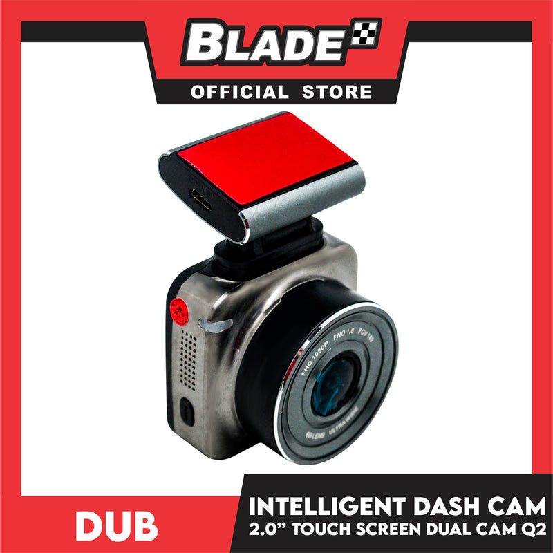 Dub Dash Cam 2.0 Touchscreen Dual Cam Full HD 1080p Q2