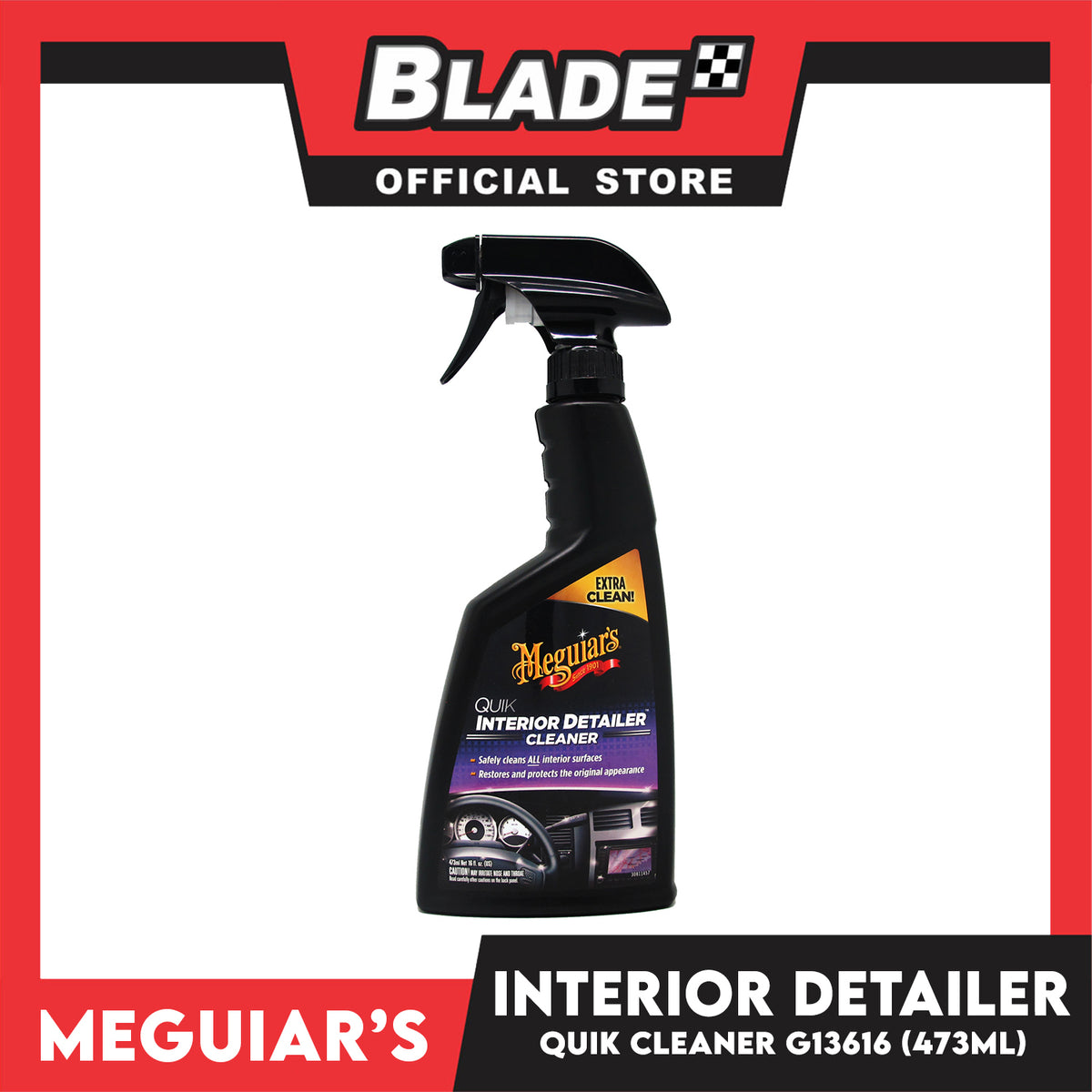 Meguiar's Quik Interior Detailer Cleaner G13616 16oz