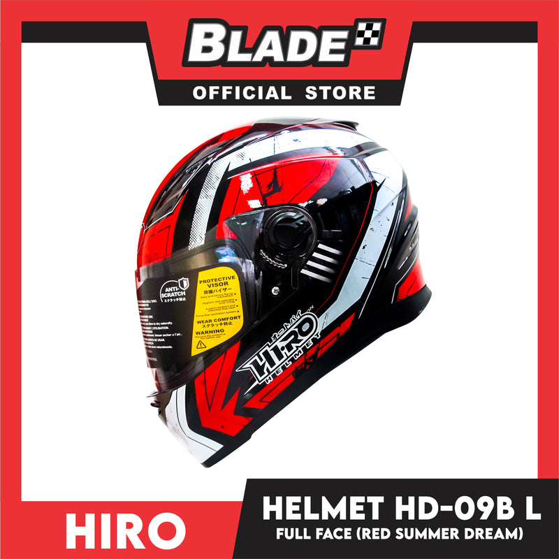 HIRO Helmet HD-09B Red Summer Dream (Full Face) Large