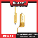 Remax Car Charger RC-C103 3.4A Micro / Lightning USB Finchy for Android & iOS