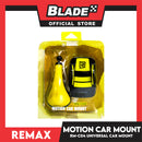 Remax Universal Car Airvent Mount Holder Motion Car Mount RM-C04 (Black and Yellow) Car Phone Holder Suction, Strong and Super Safe