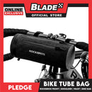 Rockbros Bike Tube Bag (Black) Bike Handlebar Bag, Bike Front Frame Storage Bag, Commuter Shoulder Bag, Waterproof Bag Pouch Multifunctional