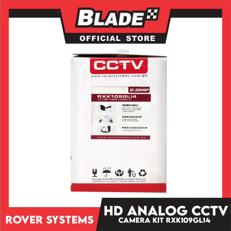 Rover System Camera Rover Systems HD Analog CCTV Camera Kit (RXK109GLI4) XVI 2.0MP 1080P E ...