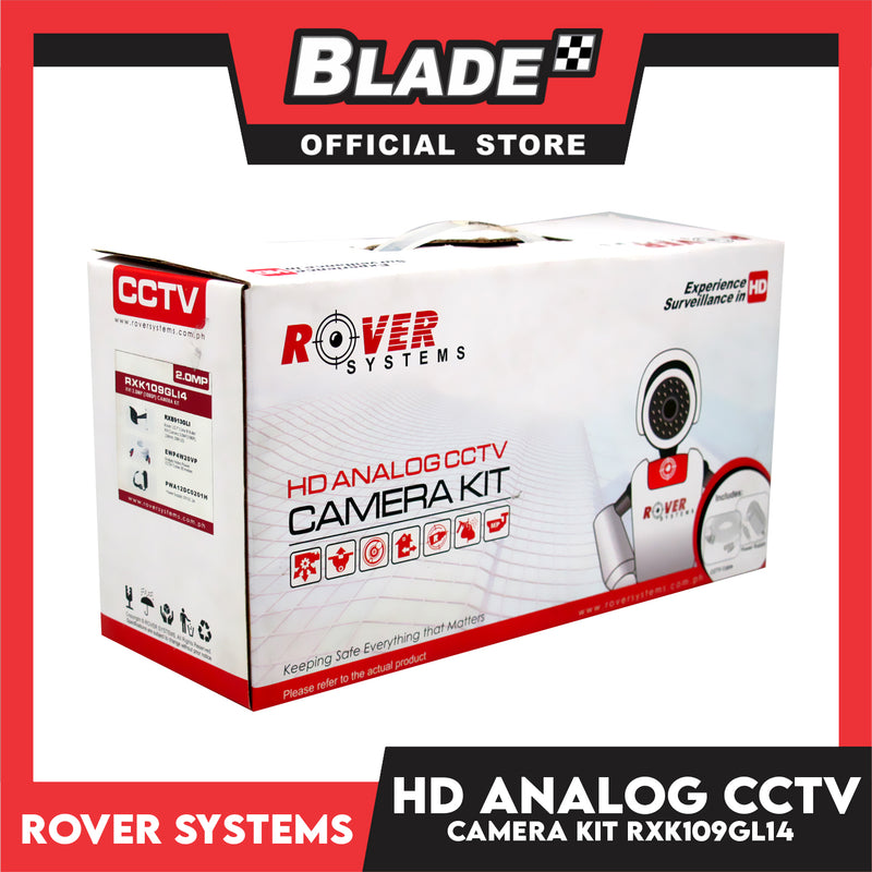 Rover Systems HD Analog CCTV Camera Kit (RXK109GLI4) XVI 2.0MP 1080P Experience Surveillance in HD