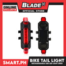 Electronic Rechargeable USB Led Tail Light (Red) Bicycle Accessories