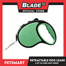 Retractable Dog Leash 11.5ft (3M) Cord with One Button Lock and Release for Up to 25lbs. Dog and Cats (Mint Green)