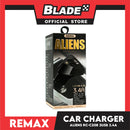 Remax Car Charger Aliens 3.4A RC-C208 Universal Dual USB Smart Car Charger with Digital LED Display (Black)
