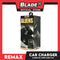 Remax Car Charger Aliens 3.4A RC-C208 Universal Dual USB Smart Car Charger with Digital LED Display (Black)