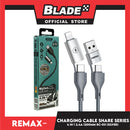 Remax Charging Cable Share Series 4in1 2.4A 1200mm RC-011 Multi-Head Charger Lightning, USB A Charger