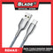 Remax Data Cable Kingpin Series 2.1A 1000mm RC-092a for Type-C (Silver) Compatible with Samsung S20+ S10 Note 10 iPad Pro MacBook Pro Google Pixel and More