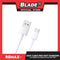 Remax Data Cable PRO 2.1A 1000mm RC-163a for Type-C (White) Compatible with Samsung S20+ S10 Note 10 iPad Pro MacBook Pro Google Pixel and More