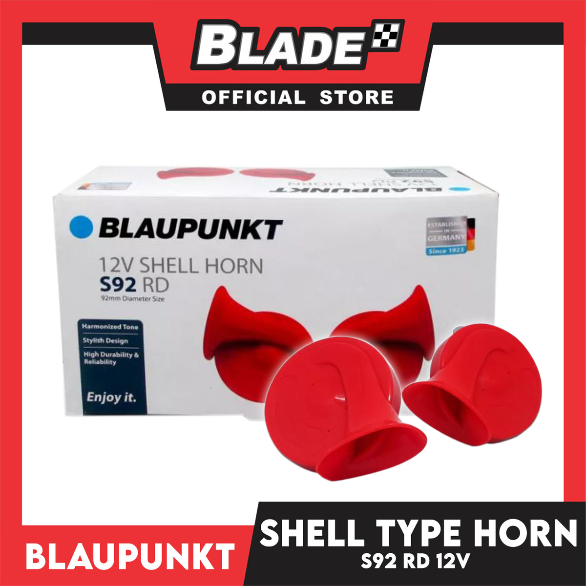 Blaupunkt Shell Type Horn S92 RD 12V