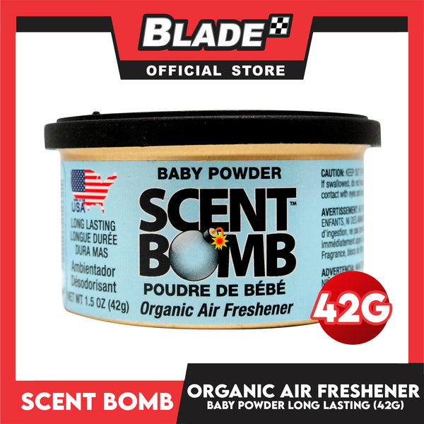 Scent Bomb 100% Oil Spray Car Air Freshener Baby Powder 2 oz Bottle