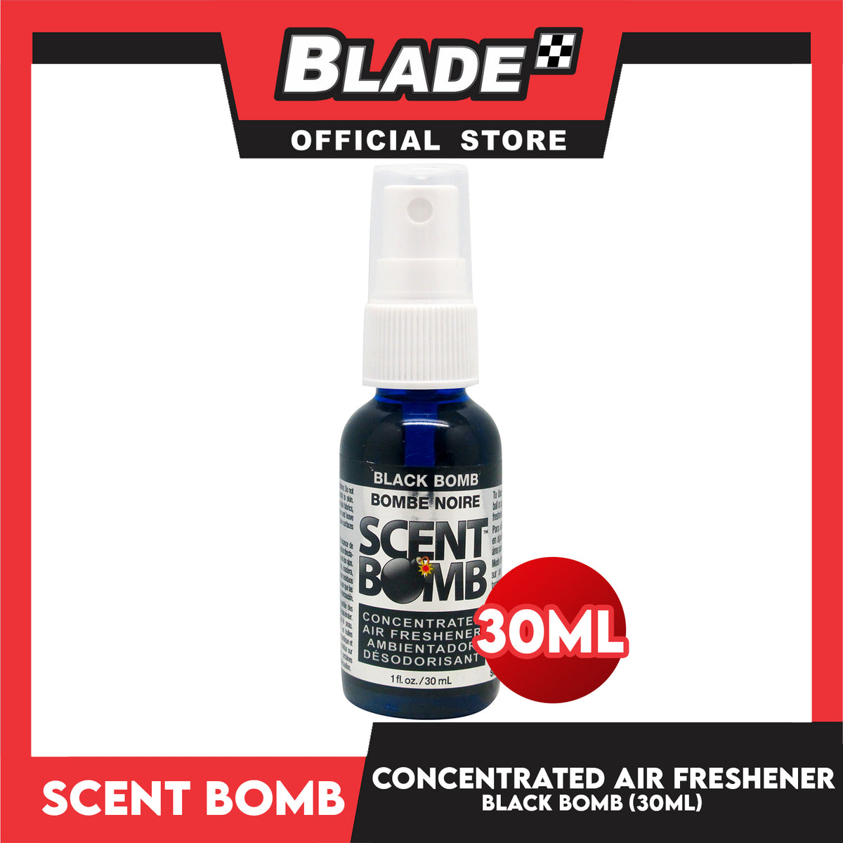 Scent Bomb Concentrated Air Freshener Black Bomb 30mL Spray