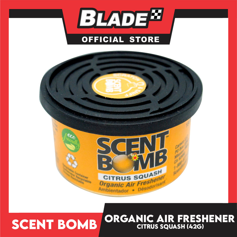 Scent Bomb Organic Air Freshener Citrus Squash 42g
