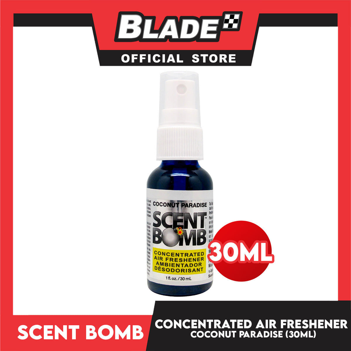 Scent Bomb Concentrated Air freshener Coconut Paradise 30mL Spray