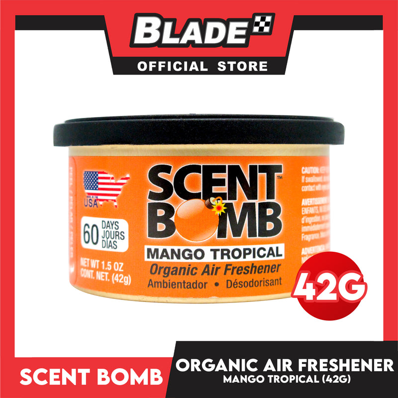 Scent Bomb Organic Air Freshener Mango Tropical 42g