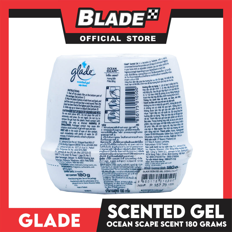 Glade Scented Gel Air Freshener 180g (Ocean Escape)