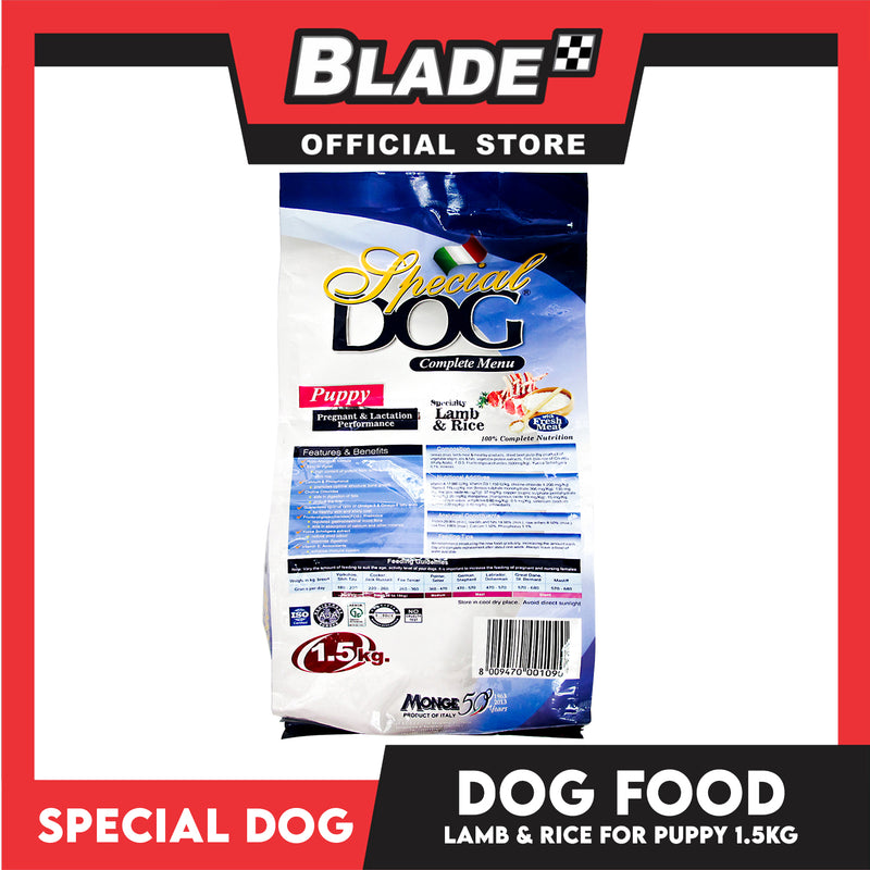 Special Dog Adult Lamb and Rice 1.5kg For All Breed Adult, Dog Dry Food