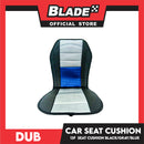 Dub Car Seat Cushion 13F (Black with Gray Blue) Comfortable Backrest Support Universal Sit with Adjustable Hook