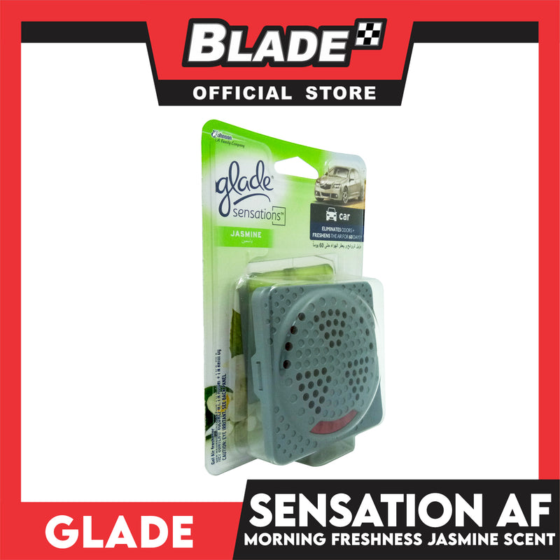 Glade Sensations Car Air Freshener (Jasmine) Holder with Refill 8g