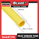 10pcs Heat Shrink Tube Wire Round 1.5x45mm (Yellow) Insulated Heat Shrink Tubing Cable Wrap