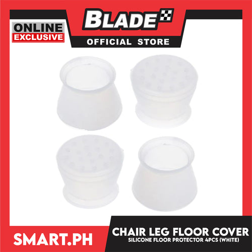 4pcs Silicone Chair Leg Cover for Floor Protector (White) Silicone Furniture Leg Covers