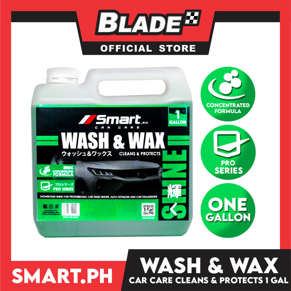 Smart Car Care Wash & Wax 1 Gallon Cleans & Protects your Vehicle from Dirts, Grimes and Dusts